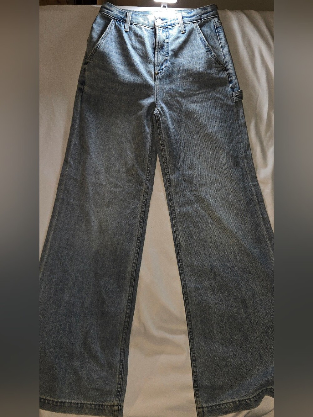 Pistola Wide Leg Women's Jeans in Faded Blue